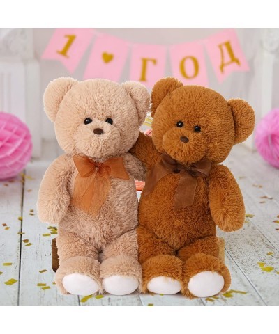 Cute Teddy Bears Stuffed Animal Plush Toy 2-Pack of Brown and Tan Soft Stuffed Bears 18 Inches Christmas Birthday Gift for Bo...