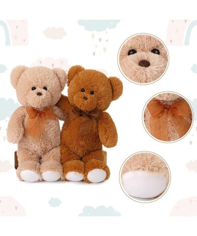 Cute Teddy Bears Stuffed Animal Plush Toy 2-Pack of Brown and Tan Soft Stuffed Bears 18 Inches Christmas Birthday Gift for Bo...