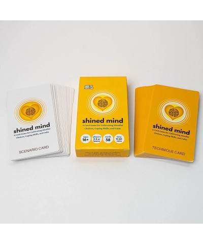 Shined Mind: A Card Game for Cultivating Mindful Choices Coping Skills and Calm (58 Cards) Mindfulness and Affirmation Relief...