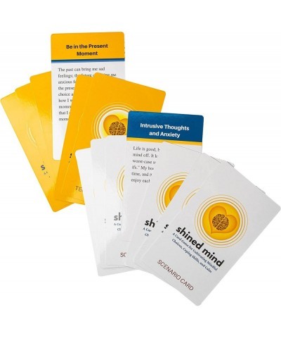 Shined Mind: A Card Game for Cultivating Mindful Choices Coping Skills and Calm (58 Cards) Mindfulness and Affirmation Relief...