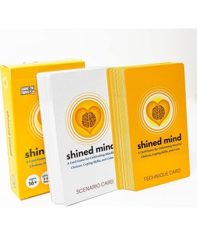 Shined Mind: A Card Game for Cultivating Mindful Choices Coping Skills and Calm (58 Cards) Mindfulness and Affirmation Relief...