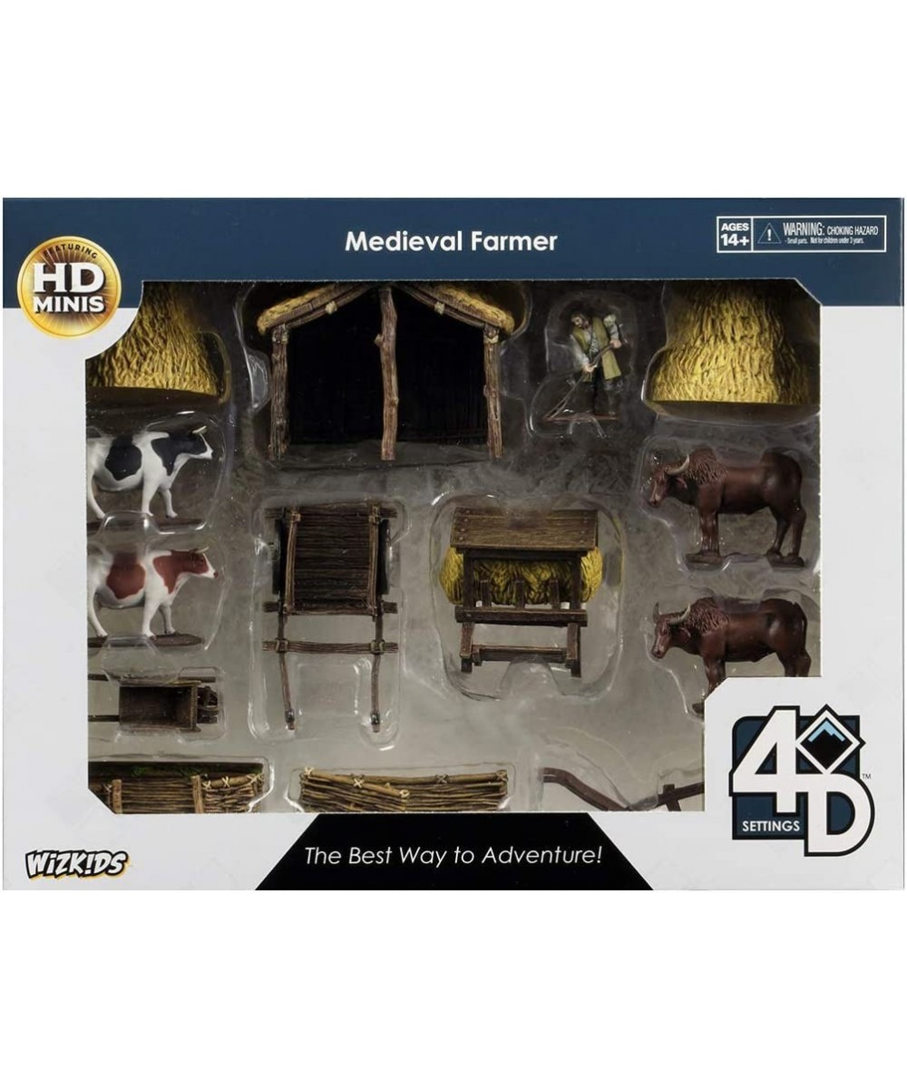 4D Settings: Medieval Farmer | The Best Way to Adventure! - RPG Minis $52.07 Game Accessories