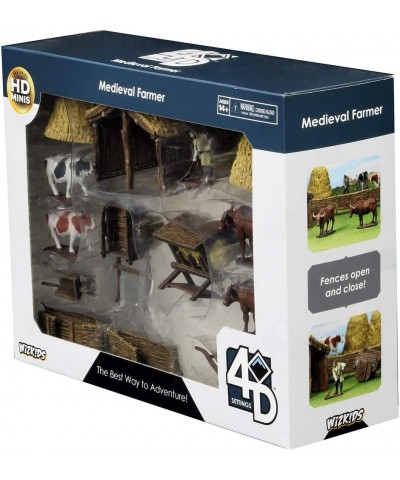 4D Settings: Medieval Farmer | The Best Way to Adventure! - RPG Minis $52.07 Game Accessories