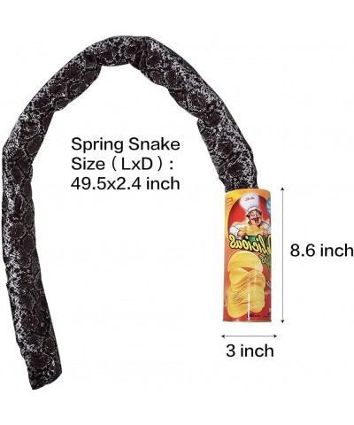 Premium Quality Magic Potato Chip Cans Snake Can Jump Spring Snake Toy Gift April Fool Day Halloween Party Prank Gifts for Ad...