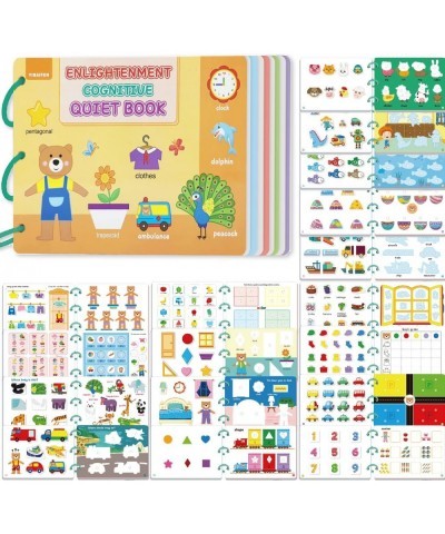 Montessori Busy Book Toys for Toddlers Preschool Learning Activity Quiet Book with 17 Themes Busy Book for Kids Autism Educat...