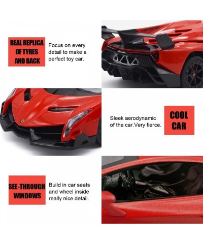 Electric RC Car-Lamborghini Veneno Radio Remote Control Vehicle Sport Racing Hobby Grade Licensed Model Car 1:24 Scale for Ki...