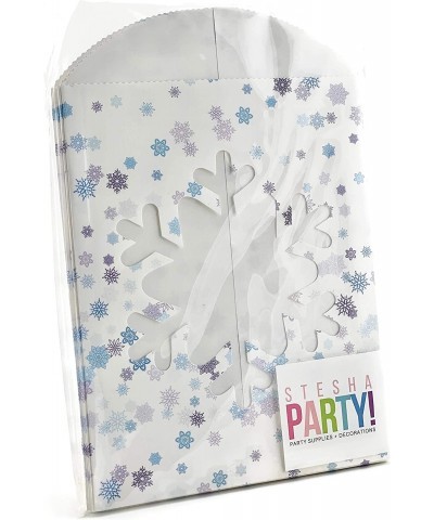 Snowflake Birthday Party Favor Bags with Clear Window 9" x 6" (10 Count) $16.04 Kids' Party Favor Sets