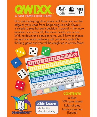 Qwixx with 600 Replacement Score Pads $79.17 Dice Games