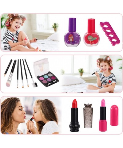 Kids Makeup Kit for Girls Washable Girls Makeup Kit with Cosmetic Case Real Girls Makeup Pretend Play Kids Makeup Set for Lit...