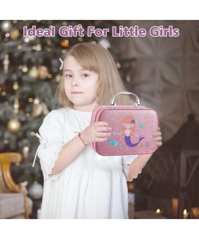 Kids Makeup Kit for Girls Washable Girls Makeup Kit with Cosmetic Case Real Girls Makeup Pretend Play Kids Makeup Set for Lit...