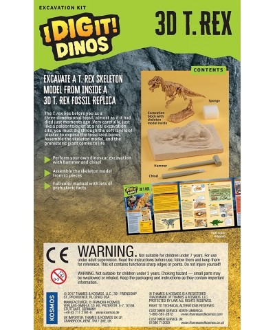 657550 I Dig It! Dinos 3D T. Rex Excavation | Science Kit | 3D Tyrannosaurus Rex Dinosaur Skeleton | Paleontology | Dinosaur ...