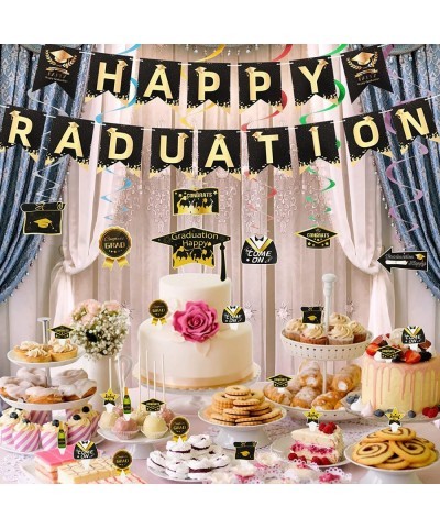 Graduation Plates and Napkins Party Supplies 2022 Graduation Party Disposable Dinnerware Set College Graduation Supplies Tabl...