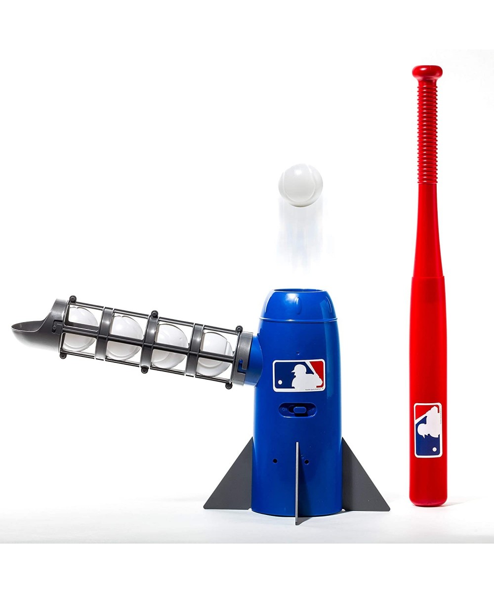 MLB Kids Pitching Machine - POP ROCKET Kids Baseball Trainer - Includes 5 Plastic Baseballs & Baseball Bat Multicolor $67.31 ...