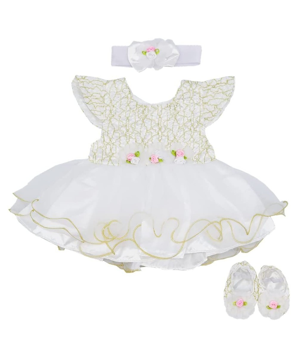 Reborn Baby Doll Outfits Accessories 5 Piece Set for 20-22 Inch Reborn Baby Dolls Girl Clothes White Skirt $32.86 Doll Access...