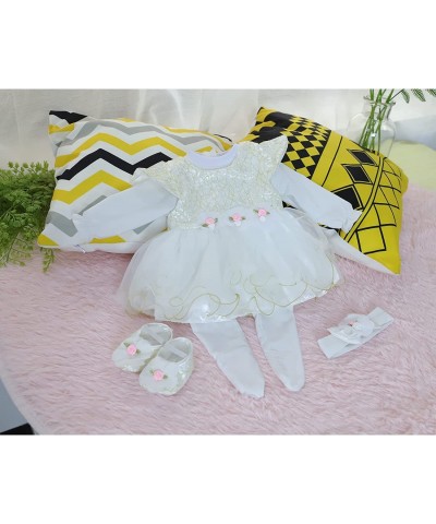 Reborn Baby Doll Outfits Accessories 5 Piece Set for 20-22 Inch Reborn Baby Dolls Girl Clothes White Skirt $32.86 Doll Access...