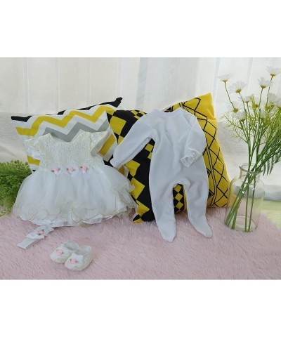 Reborn Baby Doll Outfits Accessories 5 Piece Set for 20-22 Inch Reborn Baby Dolls Girl Clothes White Skirt $32.86 Doll Access...