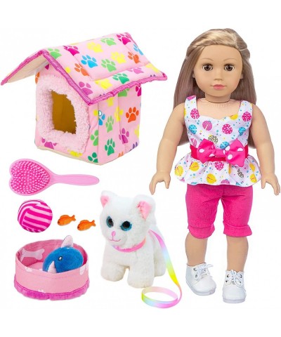 American Doll Clothes and Accessories - Pet Kitty Play Set fit American 18 Inch Doll Including 18 Inch Doll Clothes Pet Nest ...