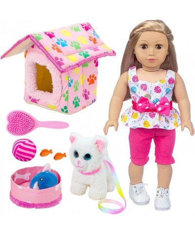 American Doll Clothes and Accessories - Pet Kitty Play Set fit American 18 Inch Doll Including 18 Inch Doll Clothes Pet Nest ...