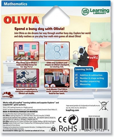 Olivia Learning Game (Works with LeapPad Tablets LeapsterGS and Leapster Explorer) $77.52 Electronic Learning & Education Toys