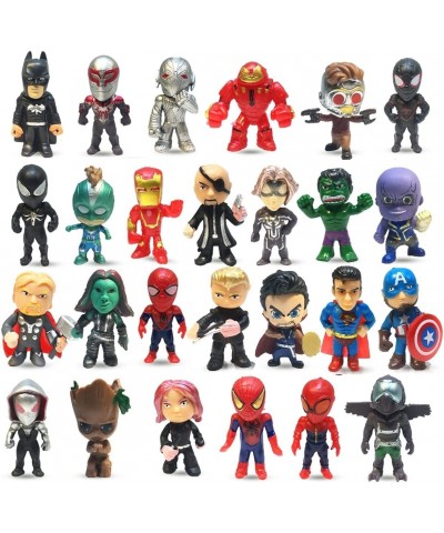 26 Pcs Mini Super Hero Action Sets Superheroes Figures for Boys Ornaments Toys Small Superhero Action Figurines Birthday Part...