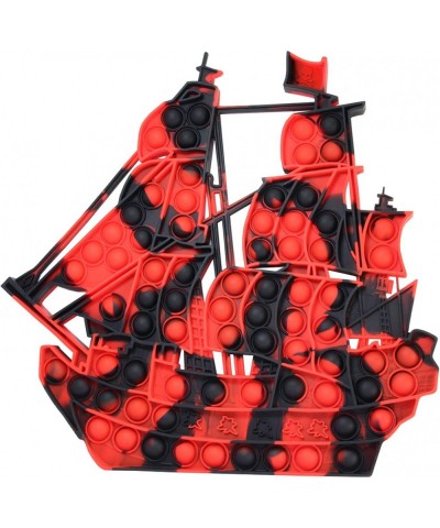 Popits Pirate Ship Pop Push It Fidget Toy Pirate Boat Push Bubble Sensory Toy Anxiety Stress Reliever for Priate Theme Party ...