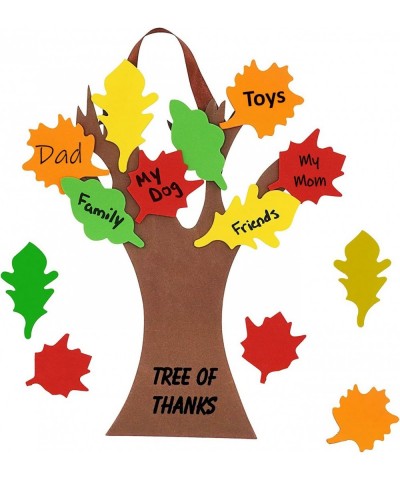 12 Pack Thanksful Tree Craft Foam Thanksgiving Craft for Kids Bulk Thanksgiving Fall Arts and Crafts Ages 4-8 Classroom Bulle...