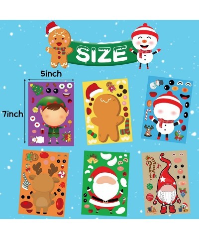 Christmas Stickers for Kids 30PCS Christmas Stickers for Crafts Christmas Face Stickers Christmas Make Your Own Stickers for ...