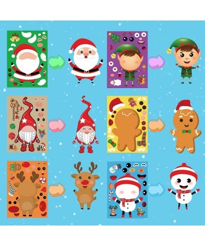 Christmas Stickers for Kids 30PCS Christmas Stickers for Crafts Christmas Face Stickers Christmas Make Your Own Stickers for ...