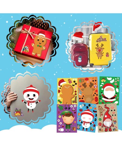 Christmas Stickers for Kids 30PCS Christmas Stickers for Crafts Christmas Face Stickers Christmas Make Your Own Stickers for ...