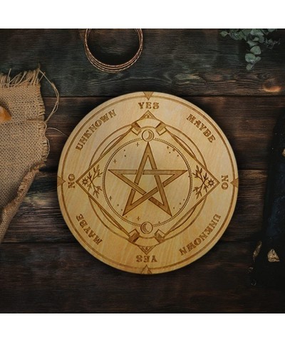 3Pcs Star Pendulum Board Wooden Divination Board with a Crystal Dowsing Pendulum Necklace Divination Metaphysical Message Boa...