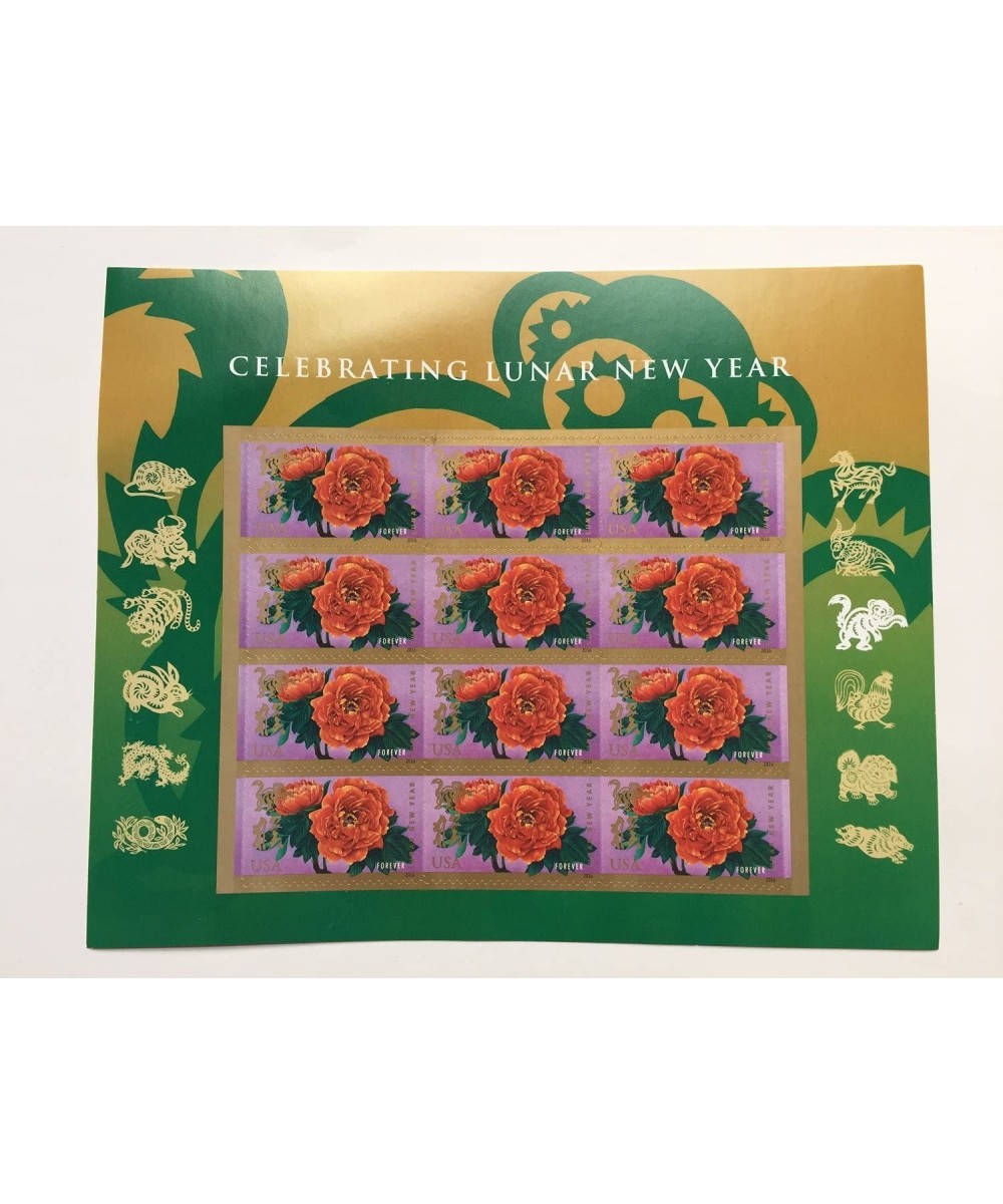 2016 Forever Lunar New Year Monkey Stamps (Sheet of 12) $40.97 Collectible Postage Stamps