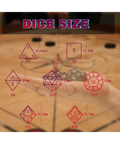 Charging Dice with Charging Box DND Dice 7 PCS LED Electronic Dice Dungeons and Dragons Dice Polyhedral Dice Sets for Tableto...