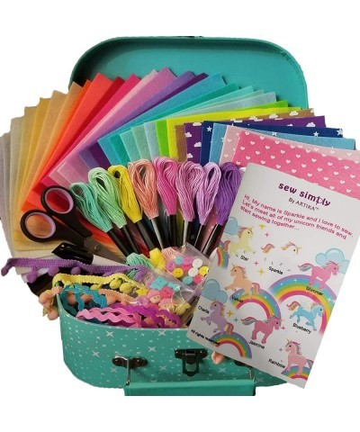 Sewing KIT for Kids DIY Craft for Girls The Most Wide-Ranging Kids Sewing Kit Kids Sewing Supplies Includes a Booklet of Cutt...