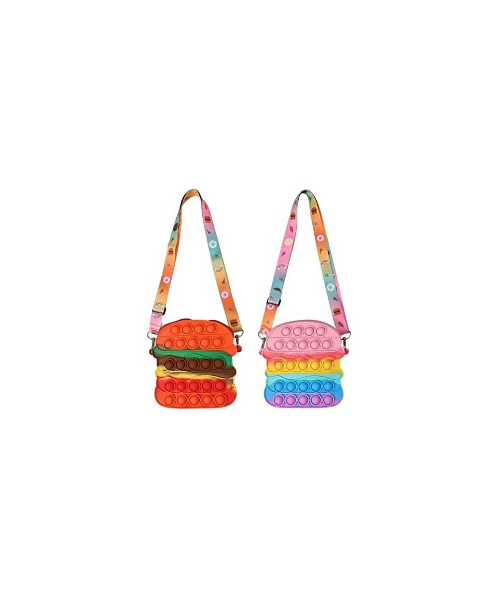 Burger Hamburger Push Bubble Pop-on-it Cross Body Purse Bag Sensory Pop Fidget Stress Relief Popper $31.61 Miniature Novelty ...