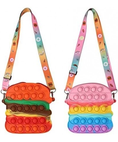 Burger Hamburger Push Bubble Pop-on-it Cross Body Purse Bag Sensory Pop Fidget Stress Relief Popper $31.61 Miniature Novelty ...