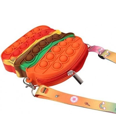 Burger Hamburger Push Bubble Pop-on-it Cross Body Purse Bag Sensory Pop Fidget Stress Relief Popper $31.61 Miniature Novelty ...