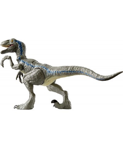 JURASSIC WORLD SAVAGE STRIKE Velociraptor Blue $44.81 Kids' Play Dinosaur & Prehistoric Creature Figures