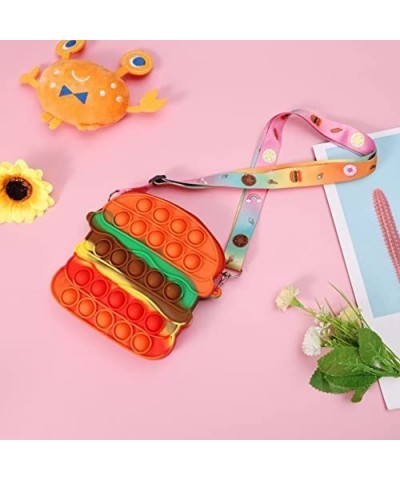 Burger Hamburger Push Bubble Pop-on-it Cross Body Purse Bag Sensory Pop Fidget Stress Relief Popper $31.61 Miniature Novelty ...