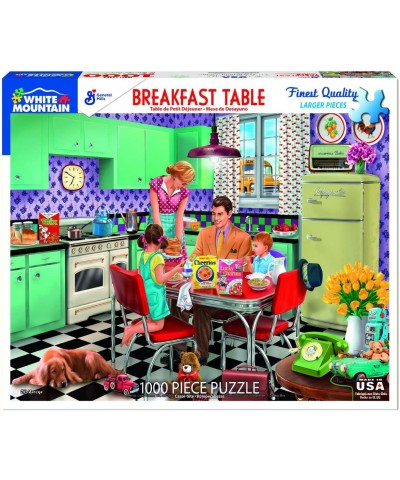 Puzzles Breakfast Table 1000 Piece Jigsaw Puzzle $34.63 Jigsaw Puzzles