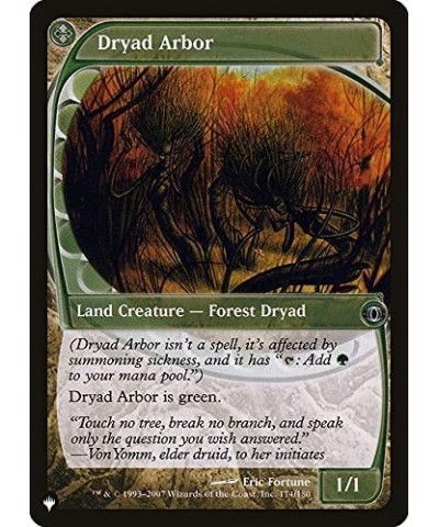 Magic: the Gathering - Dryad Arbor - The List $14.56 Trading Cards & Accessories