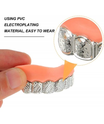 10pcs Cosplay Teeth Golden Silver Denture Teeth Fake Teeth Gag False Party Teeth for Halloween Prop Costume Party Accessories...