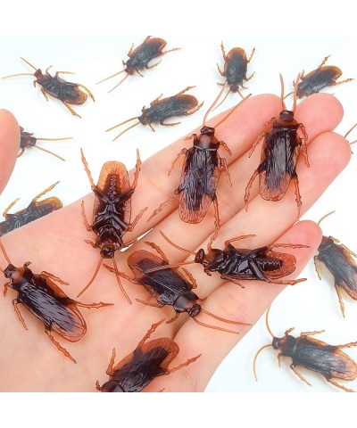 Premium Fake Cockroaches Pretty Realistic 15PCS Fake Roaches Great Way to Play a Prank Faux Cockroaches Lifelike Creepy Perfe...