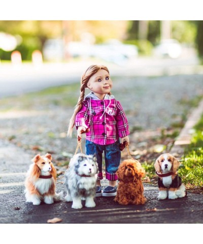 18 Inch Doll Pets Labradoodle Puppy Dog Pet Friend with Leash and Collar Intended for American Girl 18 Inch Dolls $28.47 Doll...