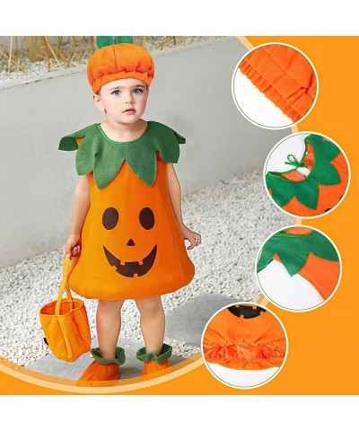 Halloween Pumpkin Costume for Kids - Unisex Funny Cosplay Outfit Orange Costumes Outfits with Pumpkins Hat. $32.59 Kids' Cost...