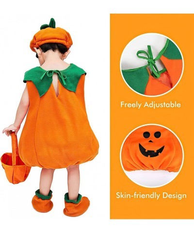 Halloween Pumpkin Costume for Kids - Unisex Funny Cosplay Outfit Orange Costumes Outfits with Pumpkins Hat. $32.59 Kids' Cost...