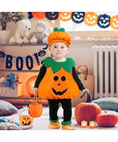 Halloween Pumpkin Costume for Kids - Unisex Funny Cosplay Outfit Orange Costumes Outfits with Pumpkins Hat. $32.59 Kids' Cost...