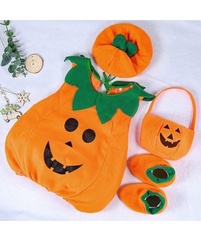 Halloween Pumpkin Costume for Kids - Unisex Funny Cosplay Outfit Orange Costumes Outfits with Pumpkins Hat. $32.59 Kids' Cost...