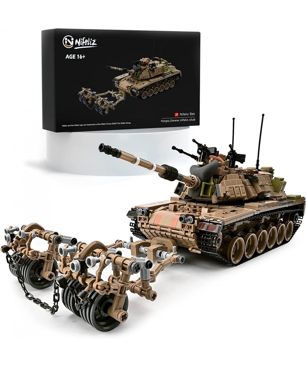 M60 MAGACH Main Battle Tank Building Kit Collectible Model Army Tank for Teens and Adults(1753 Pieces) $103.53 Toy Building Sets