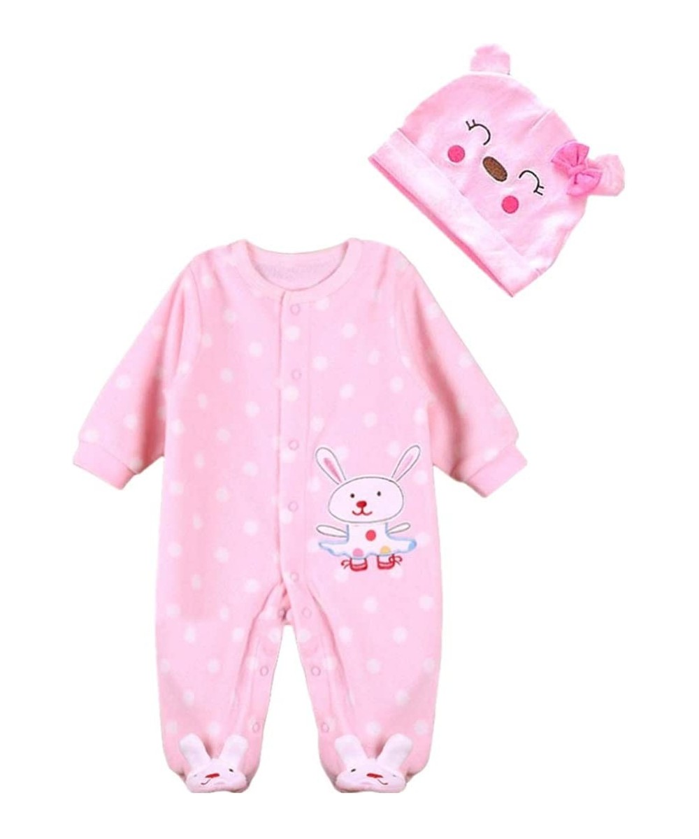 Reborn Baby Girl Dolls Clothes 22 Inch Pink Rabbit Clothing Outfits Sets Reborn Doll Baby Girl Accessories for 20-22-23 Inche...