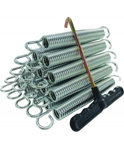 Trampoline Spring Heavy Duty Galvanized Steel Replacement Kit with Extra T Hook Set of 15… $29.97 Trampolines & Accessories